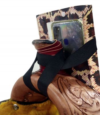 Showman Smart Phone Snake Skin Print Case for Saddle #2